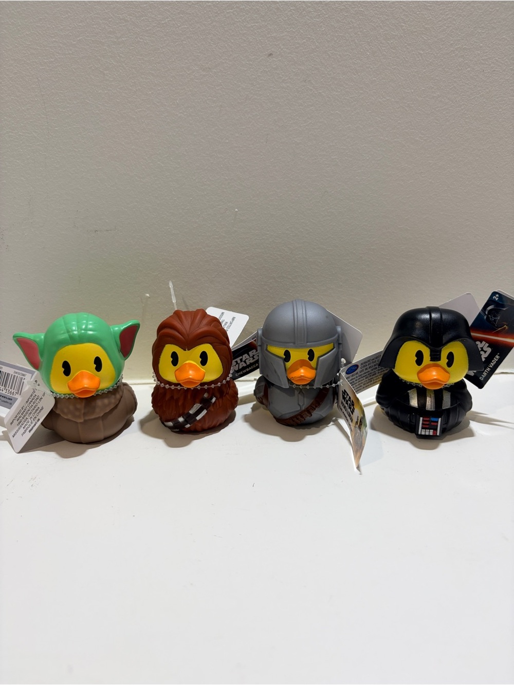 Star Wars Duckalooz Grogu Chewbacca Mandalorian Darth Vader 4PC NWT